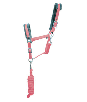Hy Sport Active Head Collar & Lead Rope Set Coral Rose Hy Sport Active Head Collar & Lead Rope Set Coral Rose