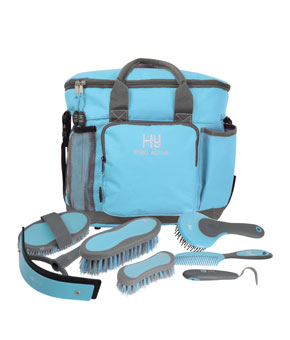 Hy Sport Active Complete Grooming Bag Sky Blue Hy Sport Active Complete Grooming Bag Sky Blue