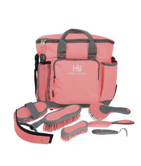 Hy Sport Active Complete Grooming Bag Coral Rose Hy Sport Active Complete Grooming Bag Coral Rose