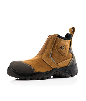 Buckler Leather Safety Dealer Boot + bANg guardz Brown