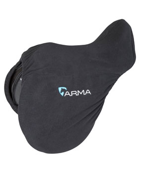 Shires ARMA Fleece Saddle Cover Black Shires ARMA Fleece Saddle Cover Black