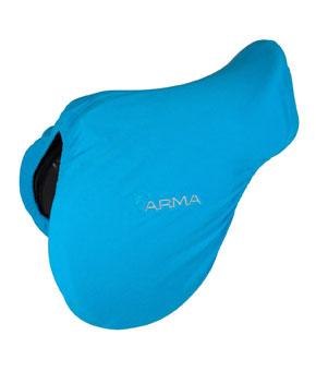 Shires ARMA Fleece Saddle Cover Blue Shires ARMA Fleece Saddle Cover Blue