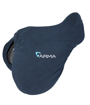 Shires ARMA Fleece Saddle Cover Navy Shires ARMA Fleece Saddle Cover Navy