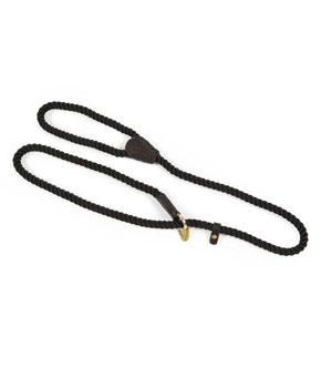 Digby & Fox Rope Slip Dog Lead - Black