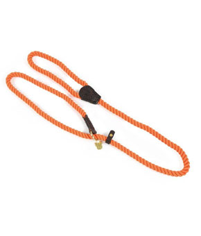 Digby & Fox Rope Slip Dog Lead - Orange Digby & Fox Rope Slip Dog Lead - Orange