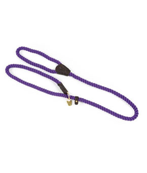 Digby & Fox Rope Slip Dog Lead - Purple Digby & Fox Rope Slip Dog Lead - Purple