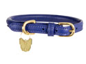 Digby & Fox Rolled Leather Dog Collar Navy