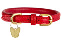 Digby & Fox Rolled Leather Dog Collar Scarlett