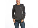 Ariat Rebar Workman Logo T-Shirt - Charcoal Heather