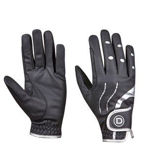 Dublin Pro Everyday Riding Gloves - Black/Silver Dublin Pro Everyday Riding Gloves - Black/Silver
