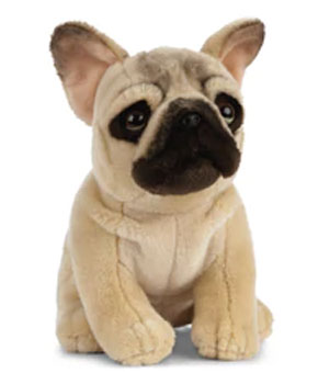 Living Nature Sitting French Bulldog 20cm Plush Toy Living Nature Sitting French Bulldog 20cm Plush Toy