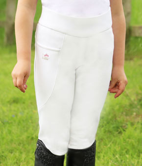 Little Riding Sara Riding Tights - White Little Riding Sara Riding Tights - White