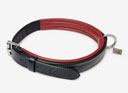 LeMieux Windsor Dog Collar Black/Burgundy