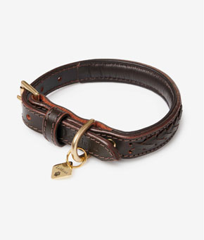 LeMieux Oxford Dog Collar Mahogany