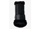 LeMieux Fleece Edged Mesh Brushing Boots Black