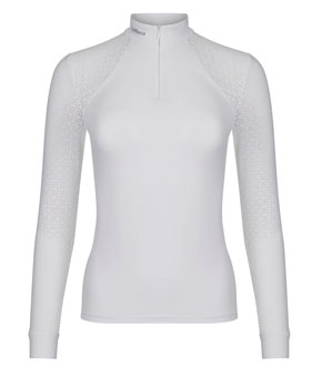 LeMieux Olivia Long Sleeve Show Shirt - Navy