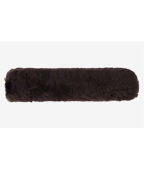 LeMieux Lambskin Noseband Cover Brown LeMieux Lambskin Noseband Cover Brown
