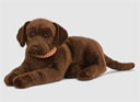Living Nature Giant Chocolate Labrador Soft Toy