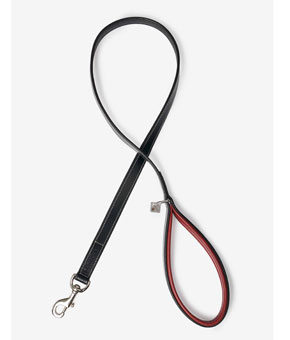 LeMieux Windsor Dog Lead Burgundy/Black
