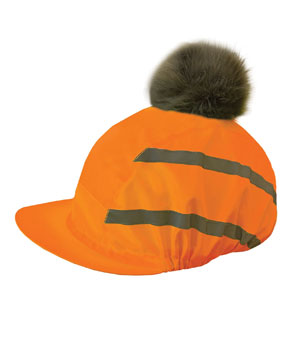 Equetech Vision Pom Hat Silk - Orange Equetech Vision Pom Hat Silk - Orange