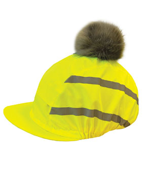 Equetech Vision Pom Hat Silk - Yellow Equetech Vision Pom Hat Silk - Yellow