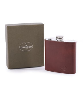 Le Chameau Leather Hip Flask Le Chameau Leather Hip Flask