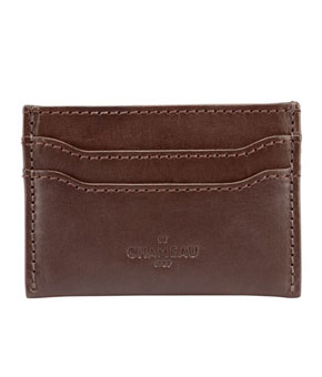 Le Chameau Card Wallet Marron Fonce