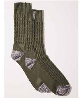 Sealskinz Mens Wroxham Bamboo Mid Sock Olive/Grey/Cream Sealskinz Mens Wroxham Bamboo Mid Sock Olive/Grey/Cream