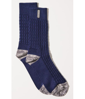 Sealskinz Mens Wroxham Bamboo Mid Sock Blue/Grey/Cream Sealskinz Mens Wroxham Bamboo Mid Sock Blue/Grey/Cream