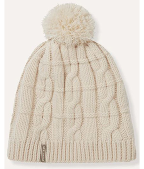 Sealskinz Hemsby Waterproof Cable Knit Bobble Hat Cream Sealskinz Hemsby Waterproof Cable Knit Bobble Hat Cream