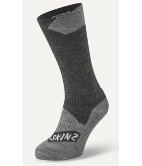 Sealskinz Raynham Waterproof Mid Sock Black/Grey Marl Sealskinz Raynham Waterproof Mid Sock Black/Grey Marl