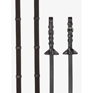 LeMieux Rubber Grip Continental Reins Brown/Silv