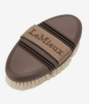 LeMieux Flexi Goats Hair Body Brush - Walnut