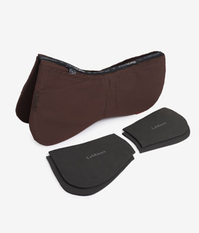 LeMieux ProSorb Plain 2 Pocket Half Pad - Brown LeMieux ProSorb Plain 2 Pocket Half Pad - Brown