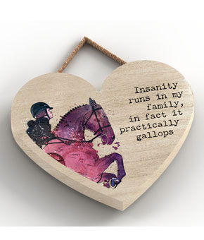 Platinum Agencies Small Heart Plaque - Gallops