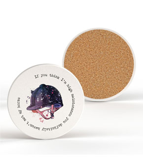 Platinum Agencies Ceramic Coaster - High Maintenance Platinum Agencies Ceramic Coaster - High Maintenance