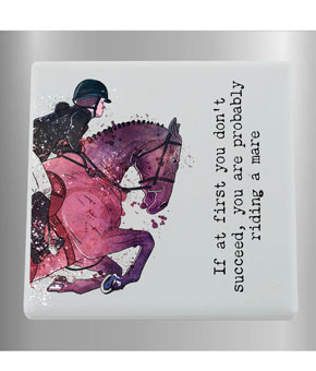 Platinum Agencies Ceramic Magnet - Riding A Mare Platinum Agencies Ceramic Magnet - Riding A Mare