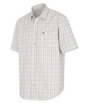 Hoggs Of Fife Kessock Short Sleeve Tattersall Shirt - Navy/Olive Hoggs Of Fife Kessock Short Sleeve Tattersall Shirt - Navy/Olive