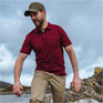 Hoggs Of Fife Largs Pique Polo Shirt - Bordeaux
