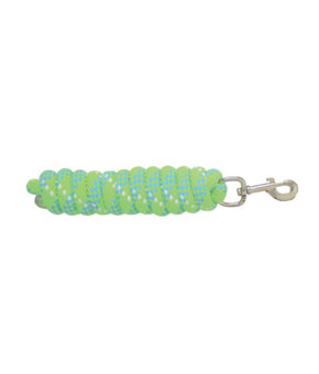Hy Equestrian Fleck Lead Rope - Neon Green/Blue/White Hy Equestrian Fleck Lead Rope - Neon Green/Blue/White