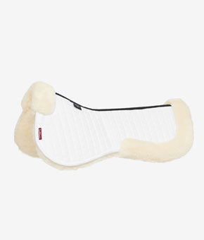 LeMieux Merino Plus Half Pad - White/Natural LeMieux Merino Plus Half Pad - White/Natural