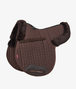 LeMieux Merino+ Half Lined GP Numnah Brown/Brown LeMieux Merino+ Half Lined GP Numnah Brown/Brown