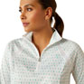 Ariat Sunstopper 3.0 1/4 Zip Baselayer - Beach Glass Print