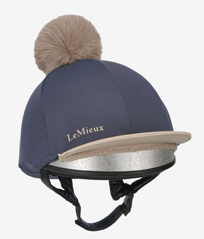 LeMieux Pom Pom Hat Silk - Dusk/Almond LeMieux Pom Pom Hat Silk - Dusk/Almond