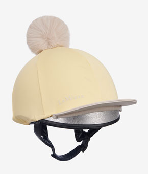 LeMieux Pom Pom Hat Silk - Mimosa/Stone LeMieux Pom Pom Hat Silk - Mimosa/Stone