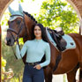 LeMieux Classic Close Contact Square Aqua