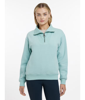 LeMieux Keira Quarter Neck Sweat Aqua