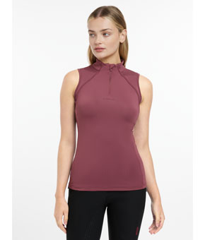 LeMieux Maria Mesh Sleeveless Baselayer Rosewood