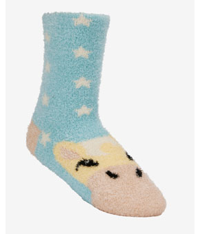 LeMieux Mini Fluffy Character Socks Lemon