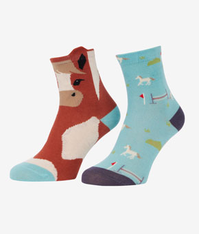 LeMieux Mini Character Socks 2 pack Flash LeMieux Mini Character Socks 2 pack Flash